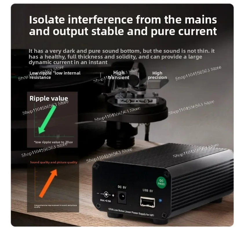 15W DC Linear Regulated Power Supply DC Output 5 7 9 12 15 18V Voltage Optional, Low Ripple Noise Reduction