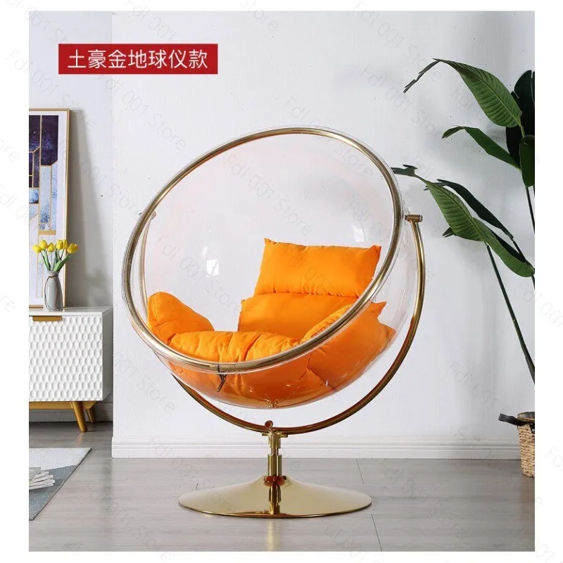 Transparent Bubble Chair Hemispherical Hanging Chair Acrylic Hanging Basket Swing Ball-Shaped Chair