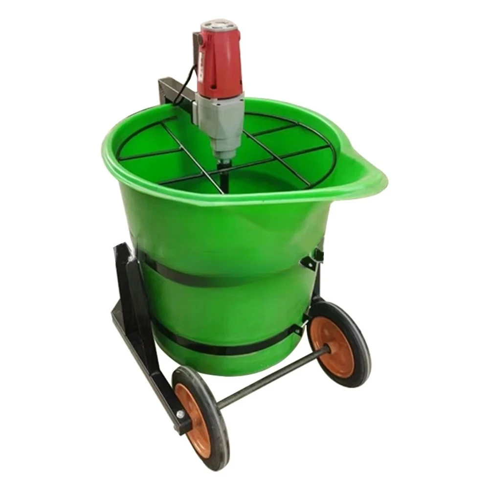 Gypsum Self Leveling Electric Grouting Material Mixing Machine Household Duck Billed Plastic Mixing Bucket Small Cement Mixer