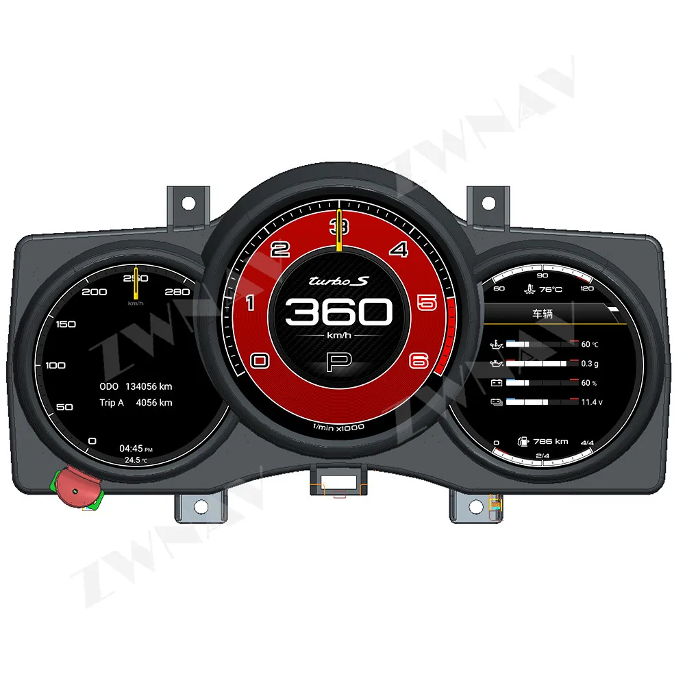 

Цифровой кластер для Porsche Macan 2014-2018 приборная панель приборной панели автоматический сменный датчик спидометра