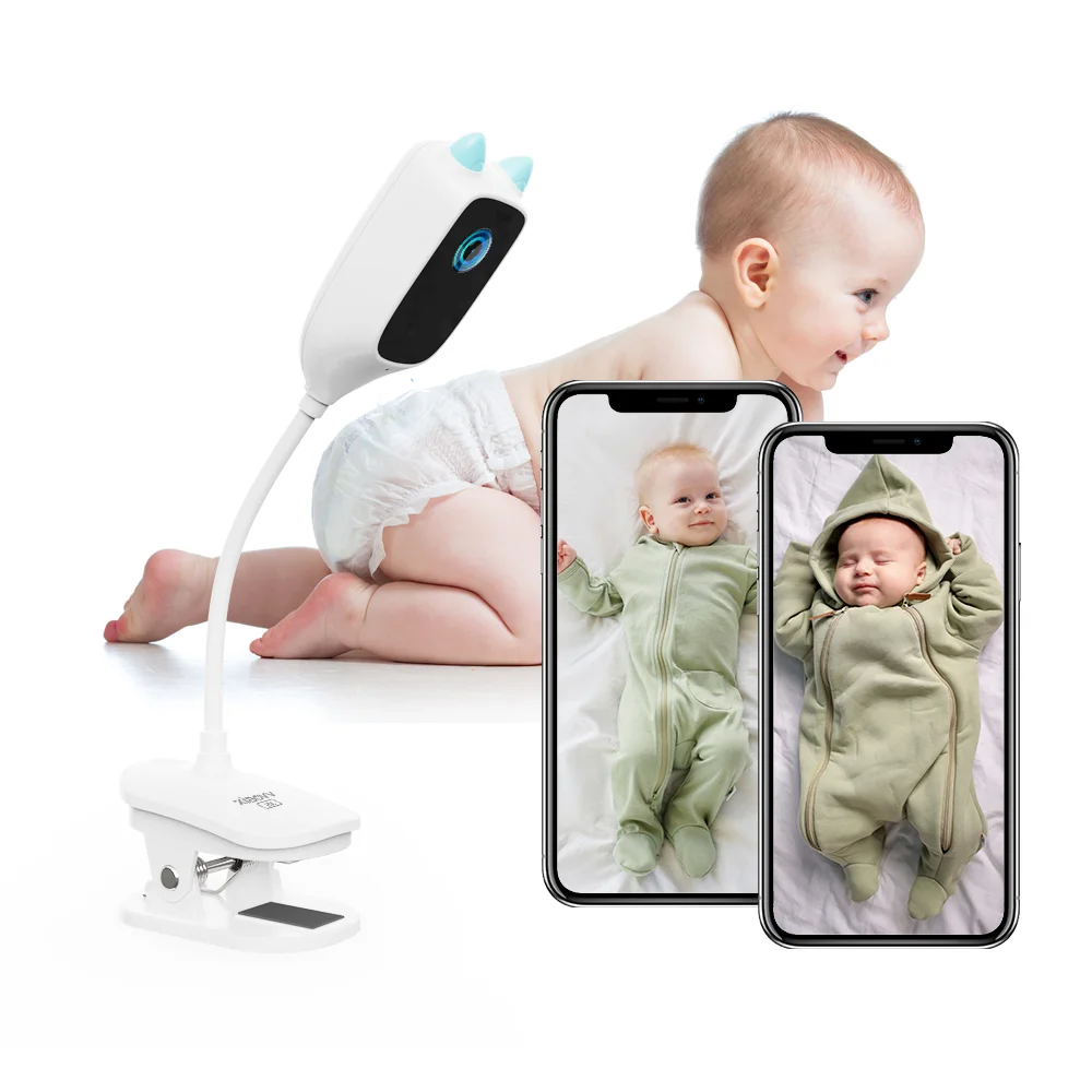 4MP 2K WiFi kryty wysokiej rozdzielczości wykrywanie płaczu niania elektroniczna baby monitor pełnokolorowy noktowizor obrotowa kamera sieciowa 360 stopni — zdjęcie 2