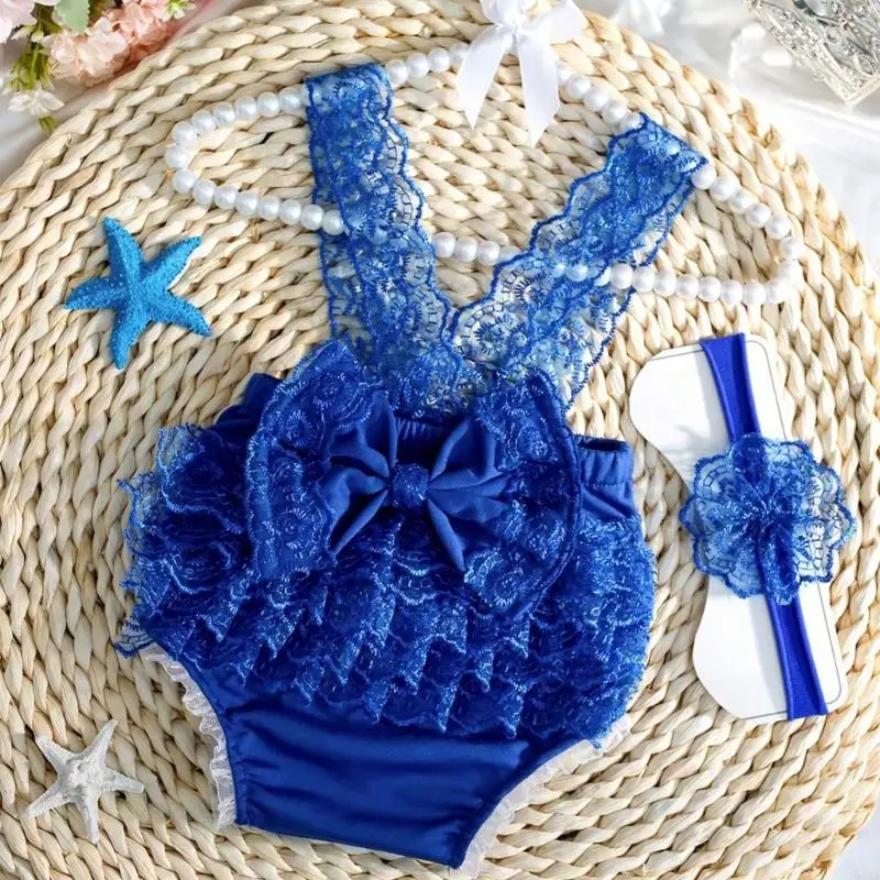 54da en dentelle douce pour bébés filles