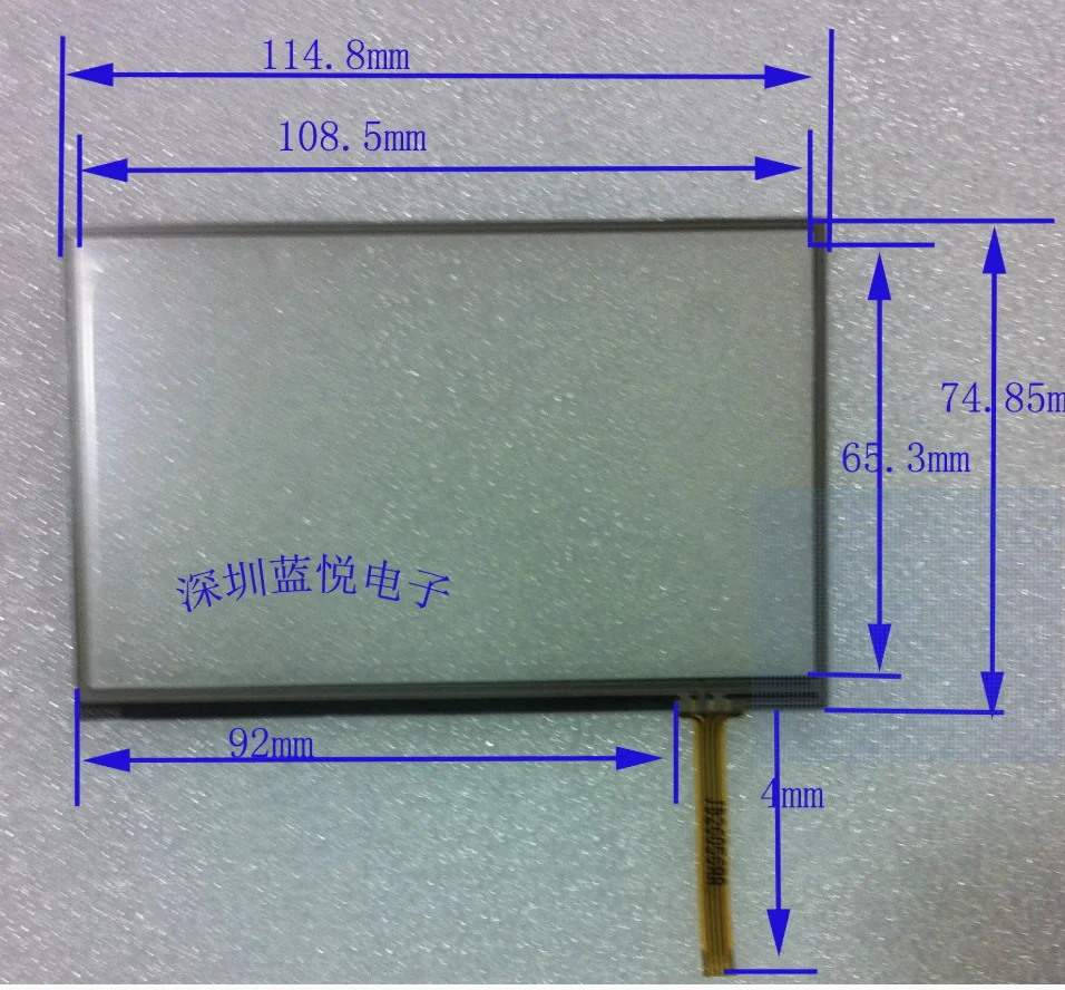 

5-inch touch screen 115 * 75 navigation touch digital touch resistance touch screen