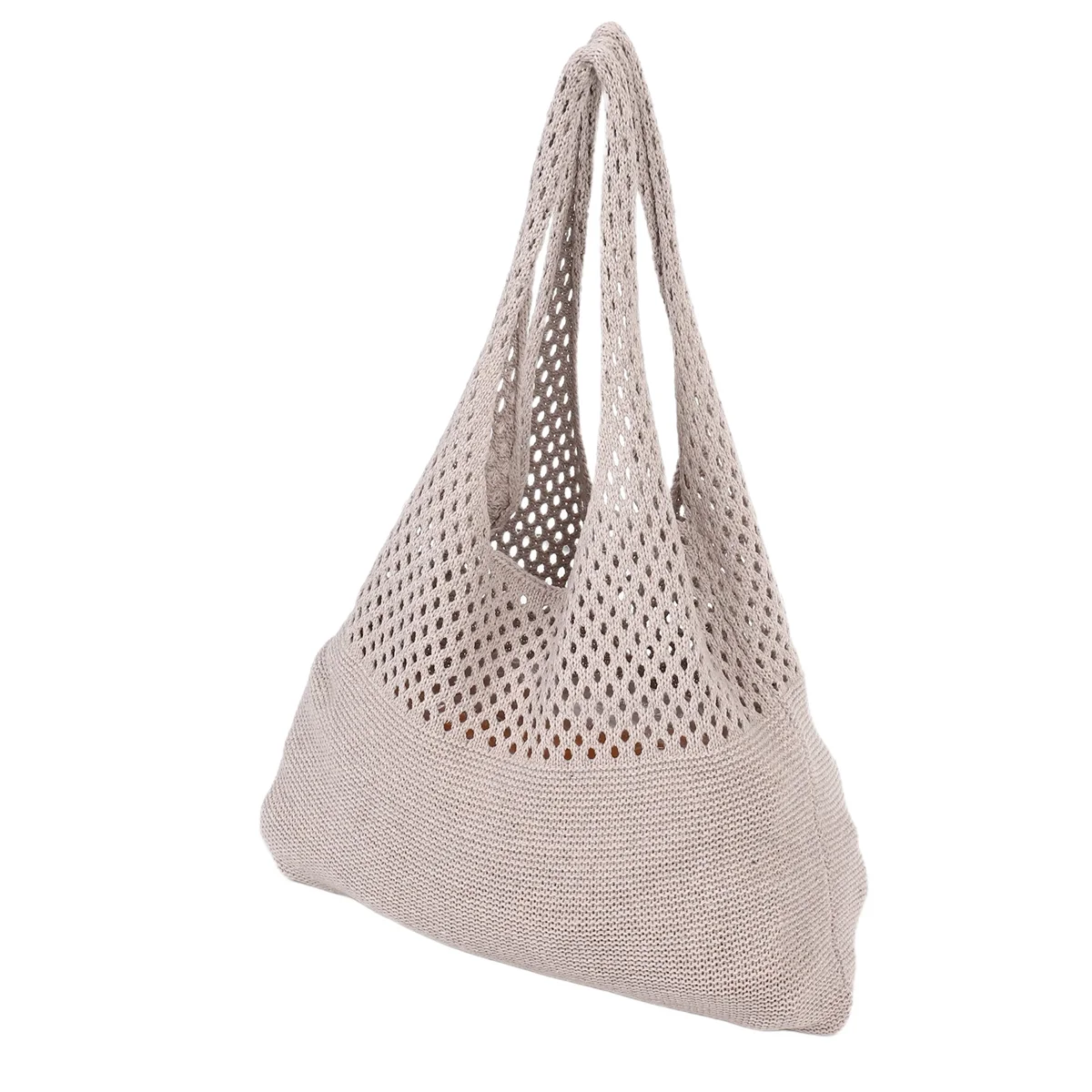 Пляжная сумка в стиле ретро, летняя полая сумка ручной работы, женская полая вязаная сумка