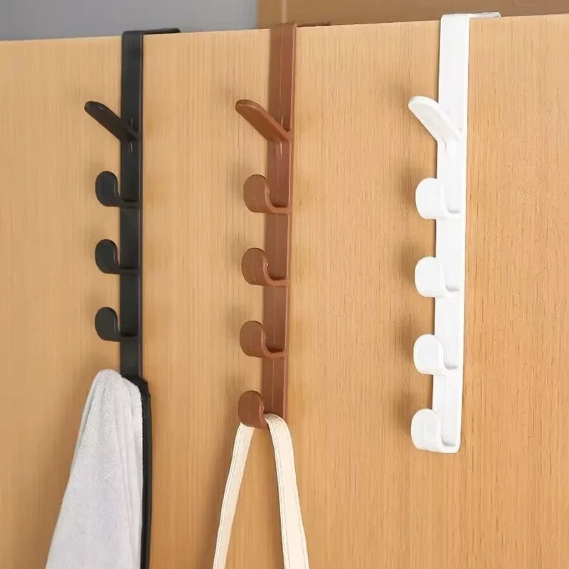 

Behind the Door Bag Caps Hanger Hook Cabinet Wardrobe Dormitory Storage Organizer Hooks Vertical Row Bags Sundries Storage Racks