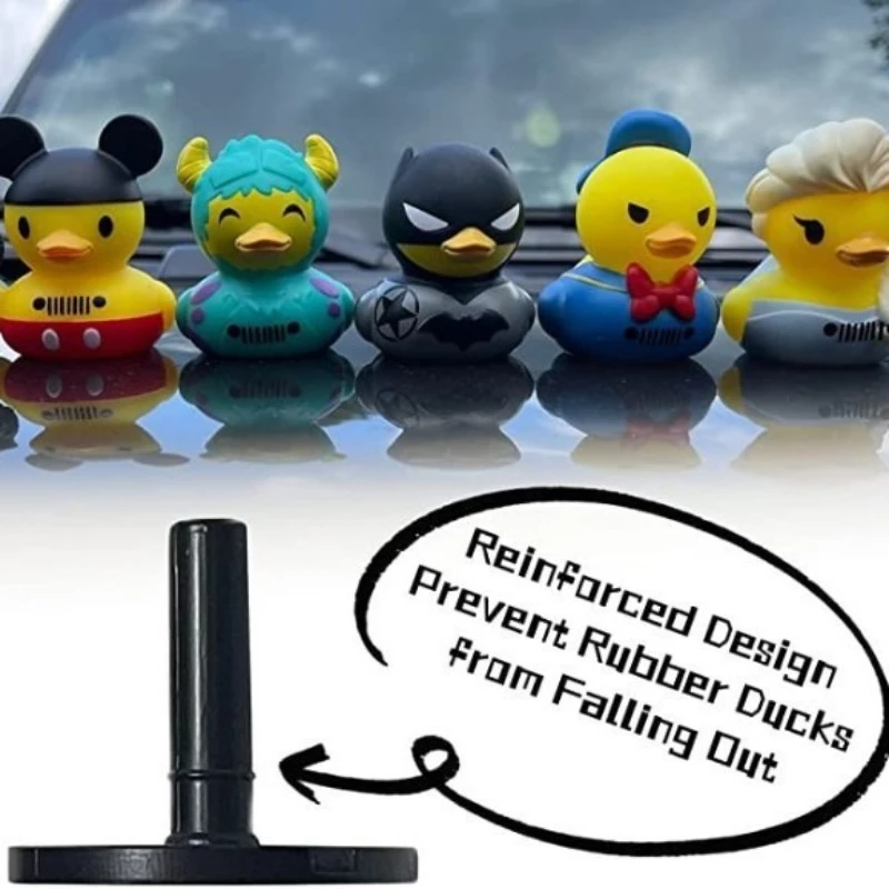 40pcs+80Velcro(Rubber Duck Not Included) Jeep Dash Plastic Duck Plug Bracket Display Bracket With Velcro