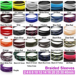 Sleeving trançado PET isolado, envoltório do cabo, proteção da bainha, alta densidade, preto e vermelho, 2m, 4mm, 6mm, 8mm, 10mm, 12mm, 14mm, 16 milímetros, 20 milímetros, 25 milímetros, 30 milímetros, 40 milímetros, 2m