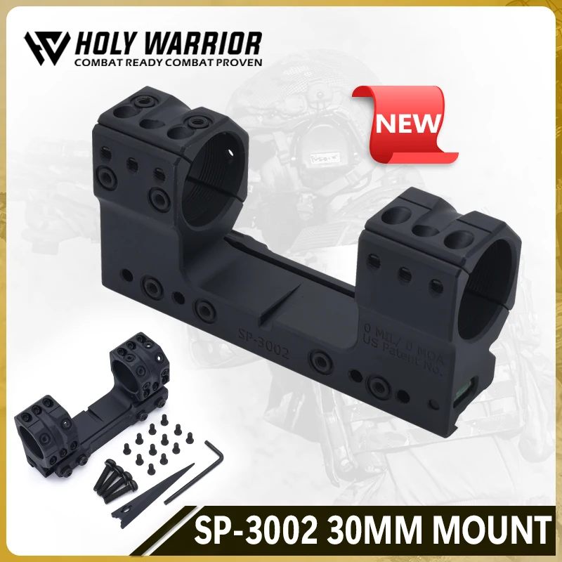 

Holy Warrior New SP-3002 4002 Solid 0MIL 0MOA 30mm Tube Riflescope 38mm Height 1.50/1.93inch Mount with Surfaces