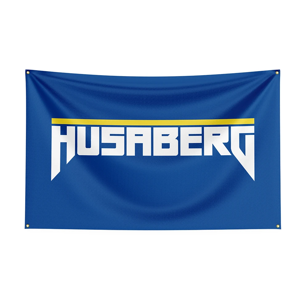 90x150cm Husaberg Flag Polyester Printed Motorcycle Accessories Banner For Decor