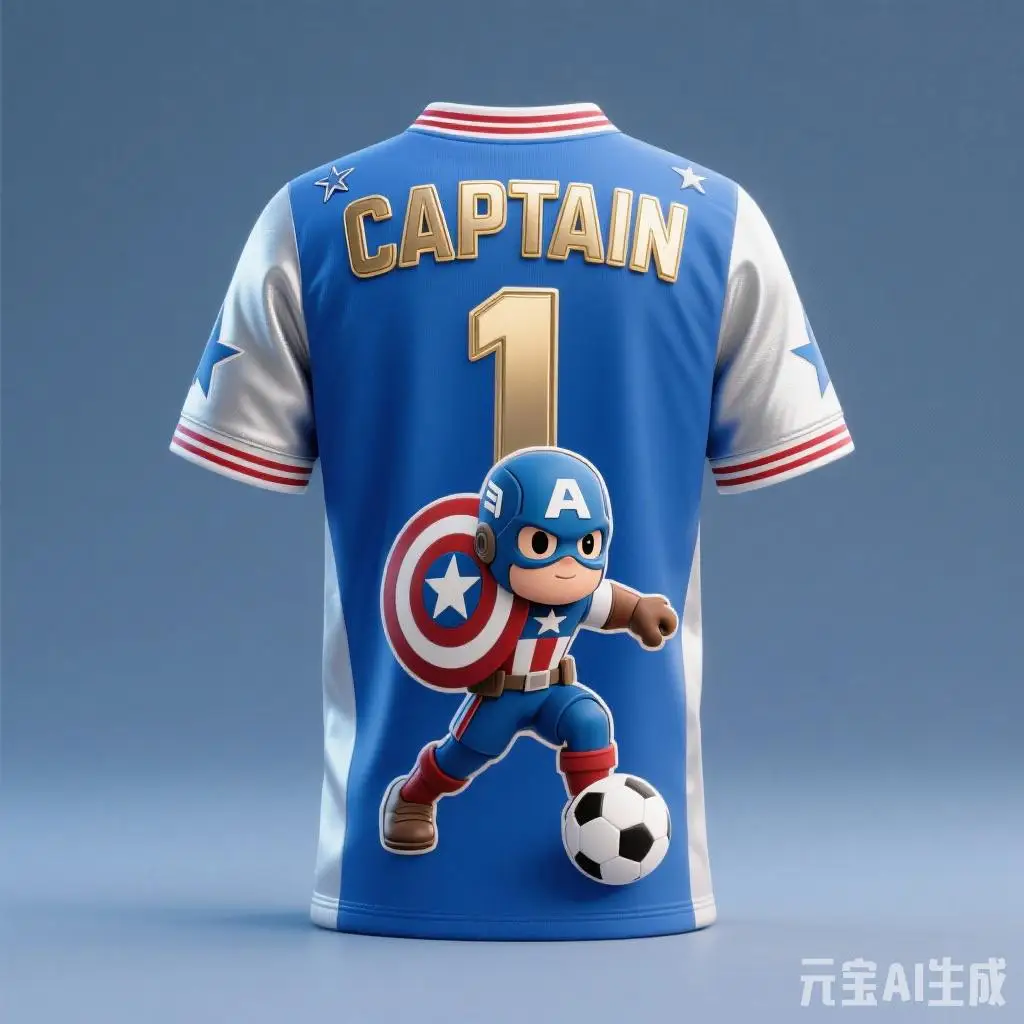 Camiseta de fútbol Marvel Captain America 1 Chibi, camiseta 3D de secado rápido para hombres, mujeres y niños, camiseta para fanáticos del fútbol de superhéroes