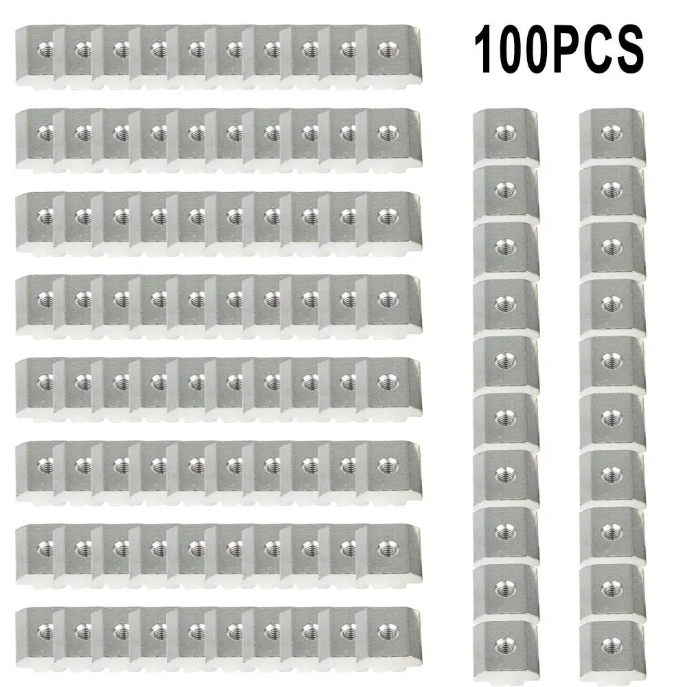 T Slot Sliding Nut Slot Assembly, aprimorado seu perfil, Thread Dia M6, compatível com 20304045 Perfil