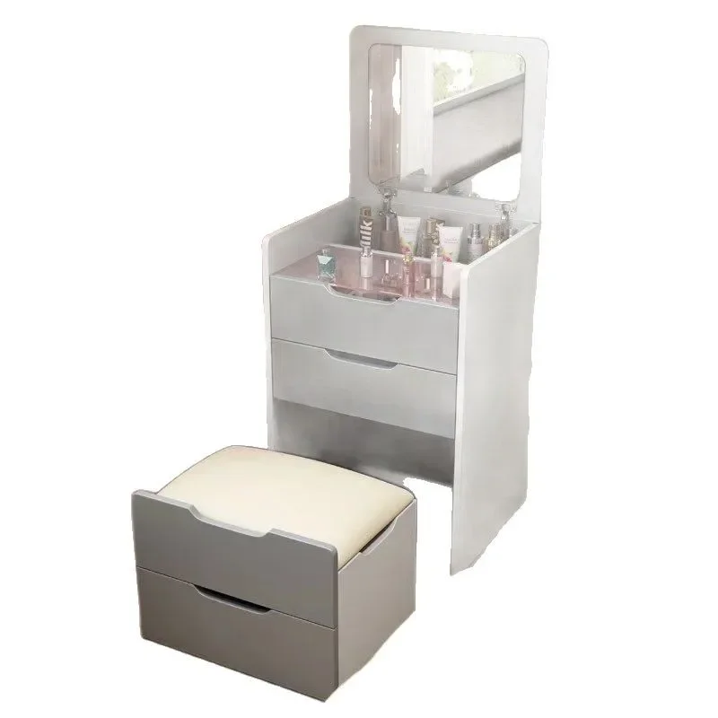 

Solid wood dresser, small bedside storage cabinet, modern simple small apartment, folding dresser, bedside makeup table