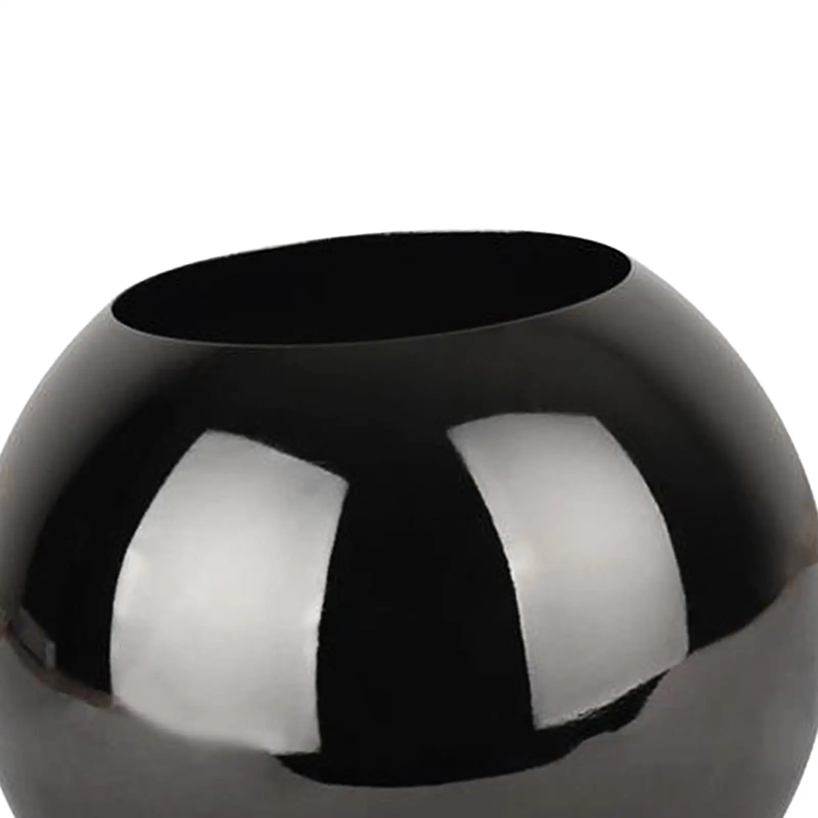 Stainless Steel Flower Vase Centerpiece Home Wedding Gift for Friends Black