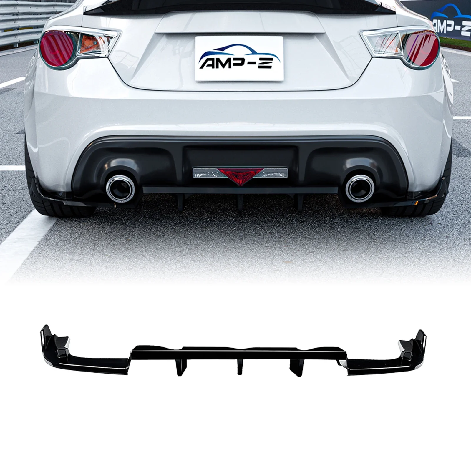 

Pop Rear Bumper Diffuser Lip For Toyota GT86 Scion FR-S FRS 2013-2016 Subaru BRZ 2013-2021 Boot Spoiler Splitter Bracket Protect