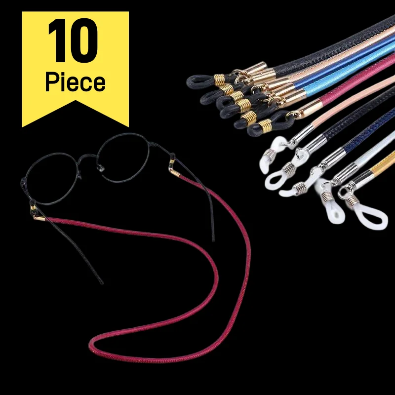 

10 Park Pu eyeglasses cord Eyewear Holder for lady and girl fashion model sunglasses reading glasses use by dhoptical
