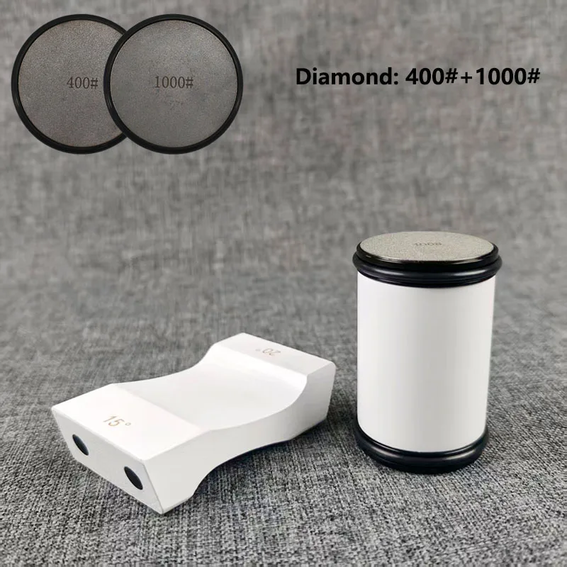 Nieuwe Rolling Messenslijper Vierzijdige Diamant Slijpsteen accessoires Magnetische Hoek Roller Keukenmessen Slijpers