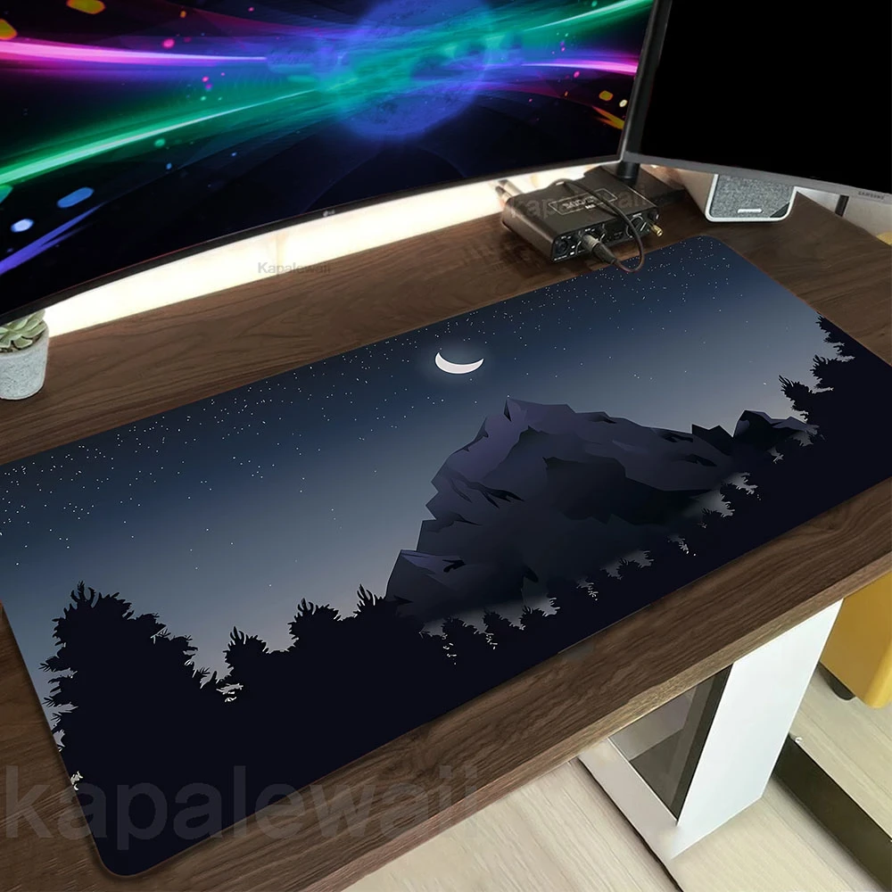 

Mountain Art Mouse Mat Large Forest Mouse Pad Gaming Mousepad Locking Edge Table Carpet Game Speed Keyboard Pads Rubber Desk Mat