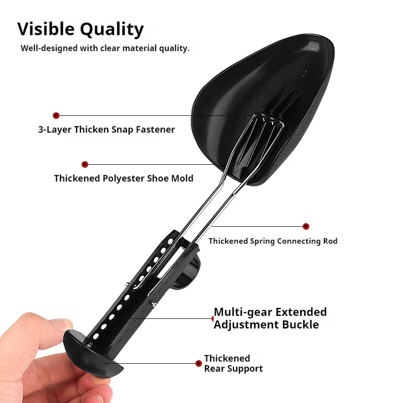 1 زوج/2 زوج أشجار أحذية قابلة للتطوير لمكافحة تشوه الداخلية للجنسين تشكيل المضادة للتجاعيد حذاء يدوم دعم الأحذية نقالة #4