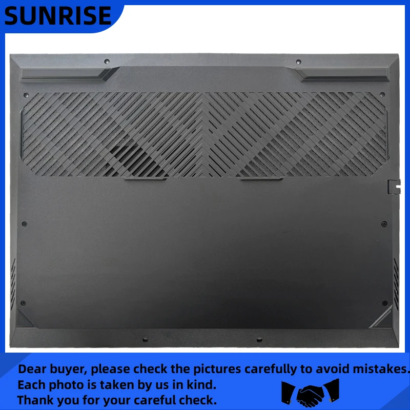Sh+ 0WW6FR For Dell Gaming G15 5530 2023 Lower Bottom Case Base Cover Black