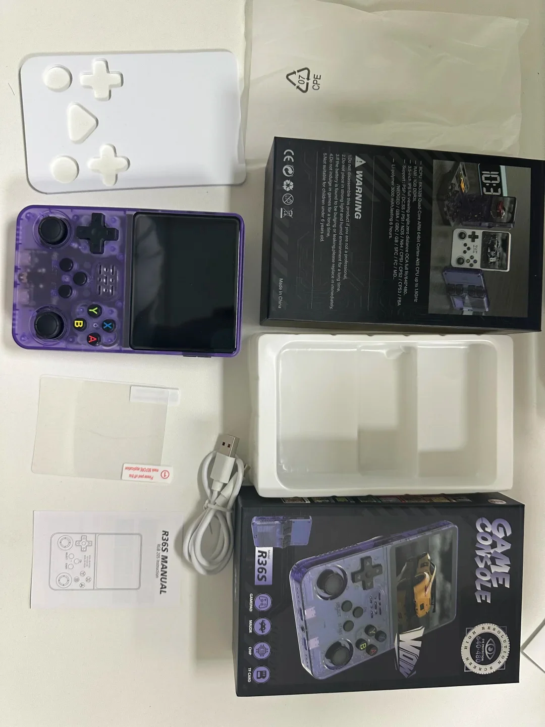 Nouveau Véritable Console de jeu R36S Open Source double système Portable rétro nostalgique 3D Arcade