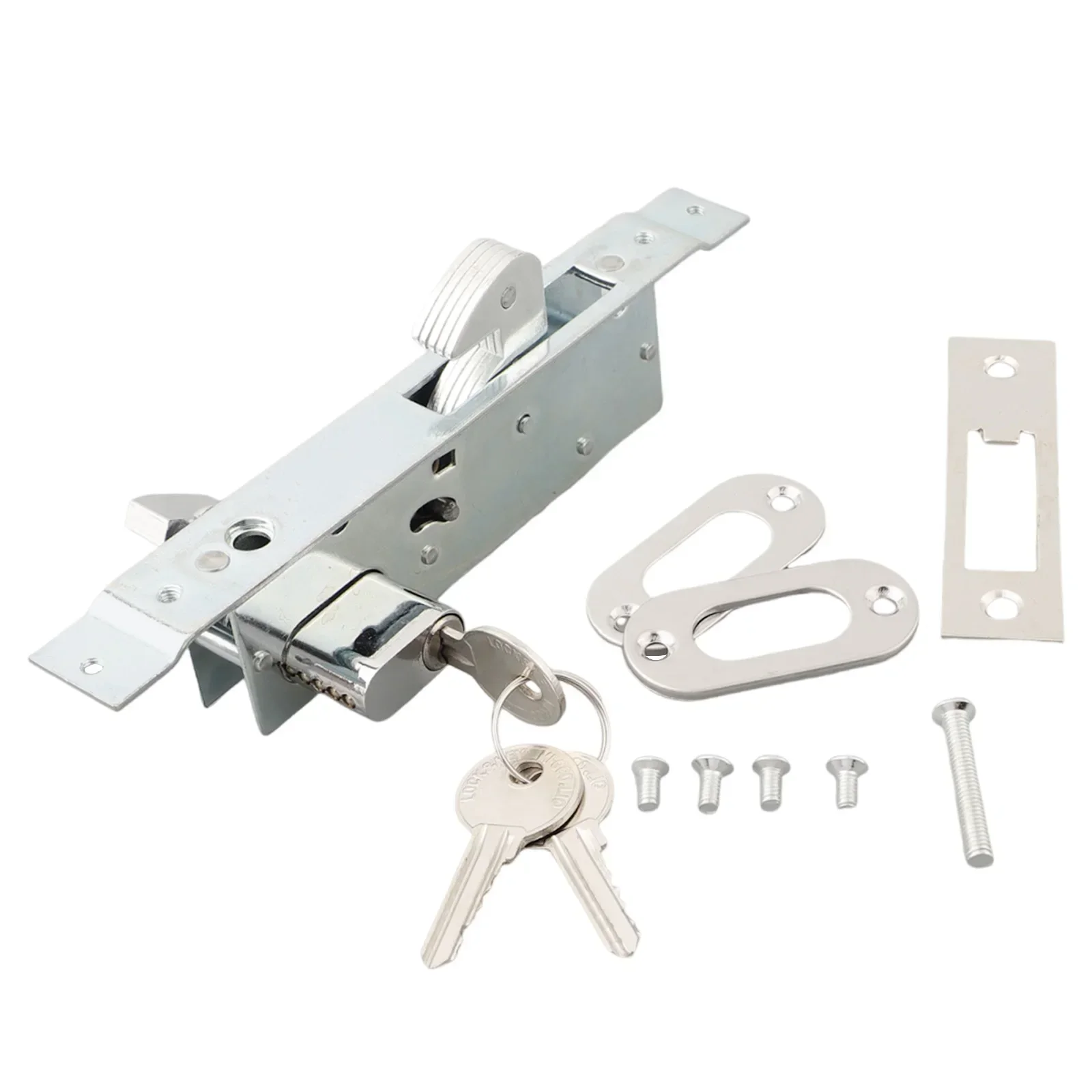 

A Must Have For Your Home Sliding Door Hook Lock in Zinc Alloy With Key Features Perfect For Kitchens & Balconies