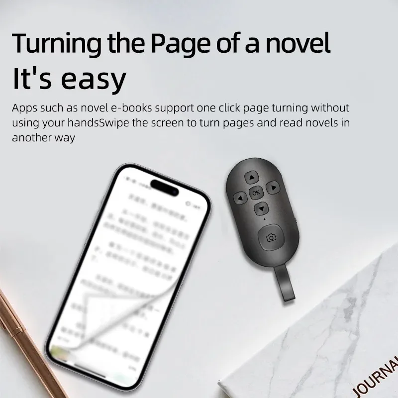 سماعة لاسلكية تعمل بالبلوتوث لصور السيلفي المحمول كسول للموسيقى الفورية والفيديو وجهاز تحكم عن بعد للهاتف المحمول وحدة تحكم بلوتوث لهاتف Xiaomi Apple