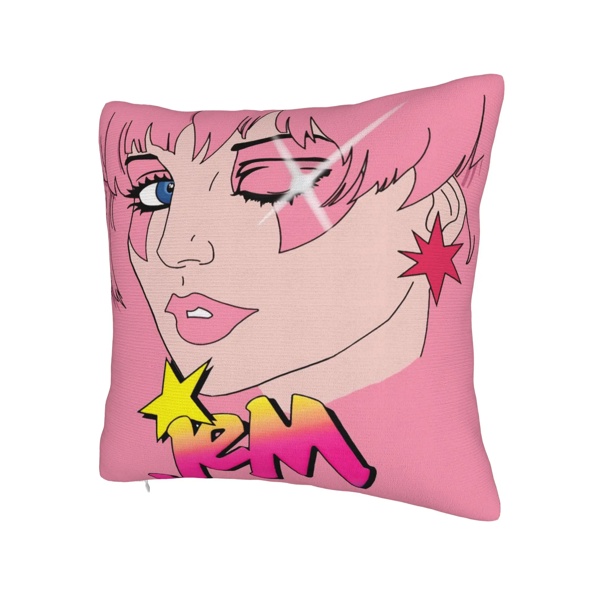 Jem And The Holograms Pillow Cover Merchandise Printed Cushion Cover Gift  Throw Pillow Case Cover Home Multi Size