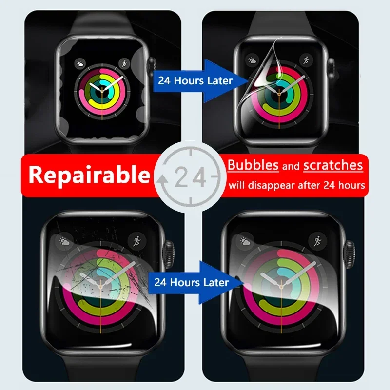 Ultra Slim Screen Protector For Caxio Edifice Watch EFR-549 Anti Scratch Soft Repairable Hydrogel Film -Not Tempered Glass view 4
