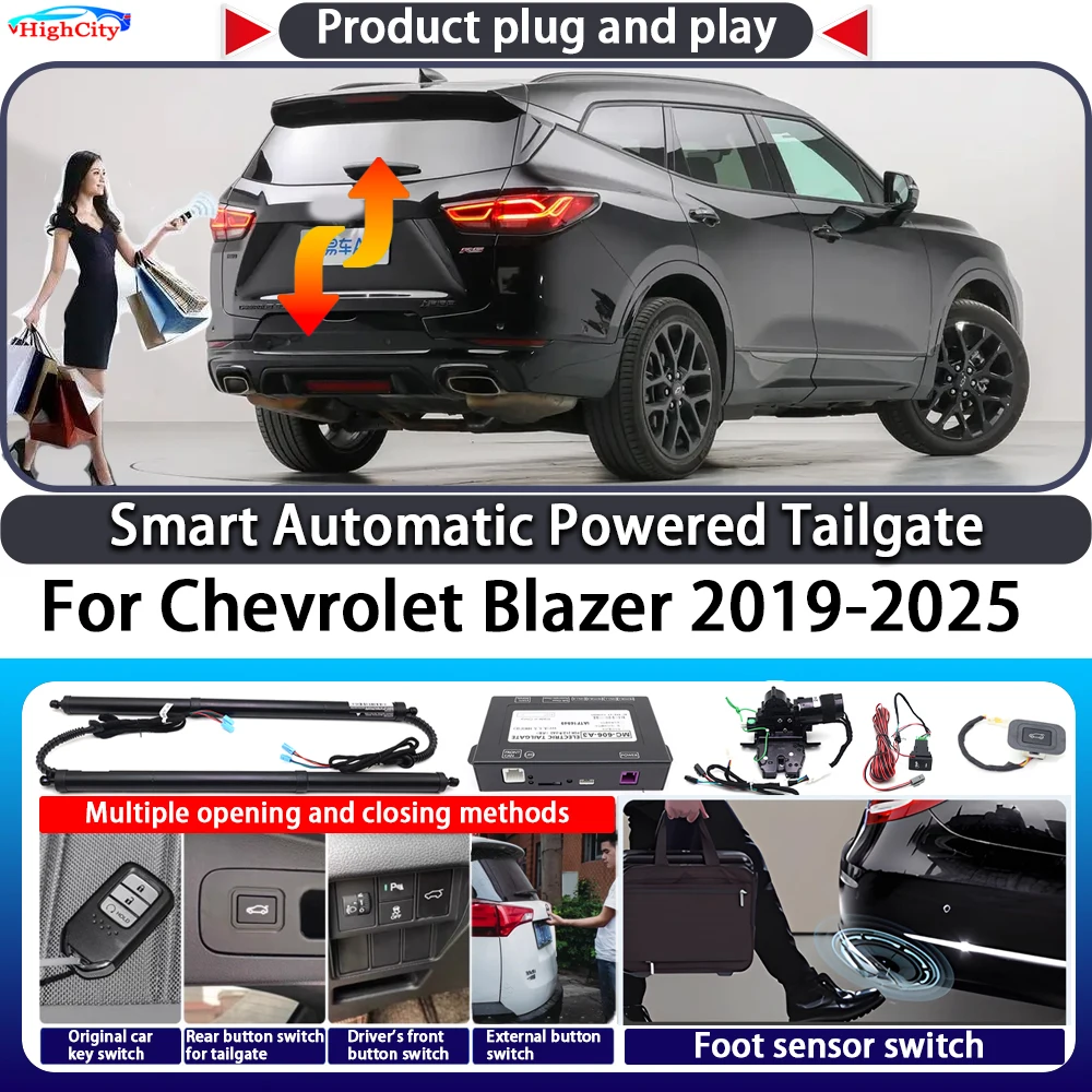 

For Chevrolet Blazer 2019-2025 OEM Smart Automatic Powered Tailgate Key Control Trunk Lift Close Kit Electric Power Tailgate