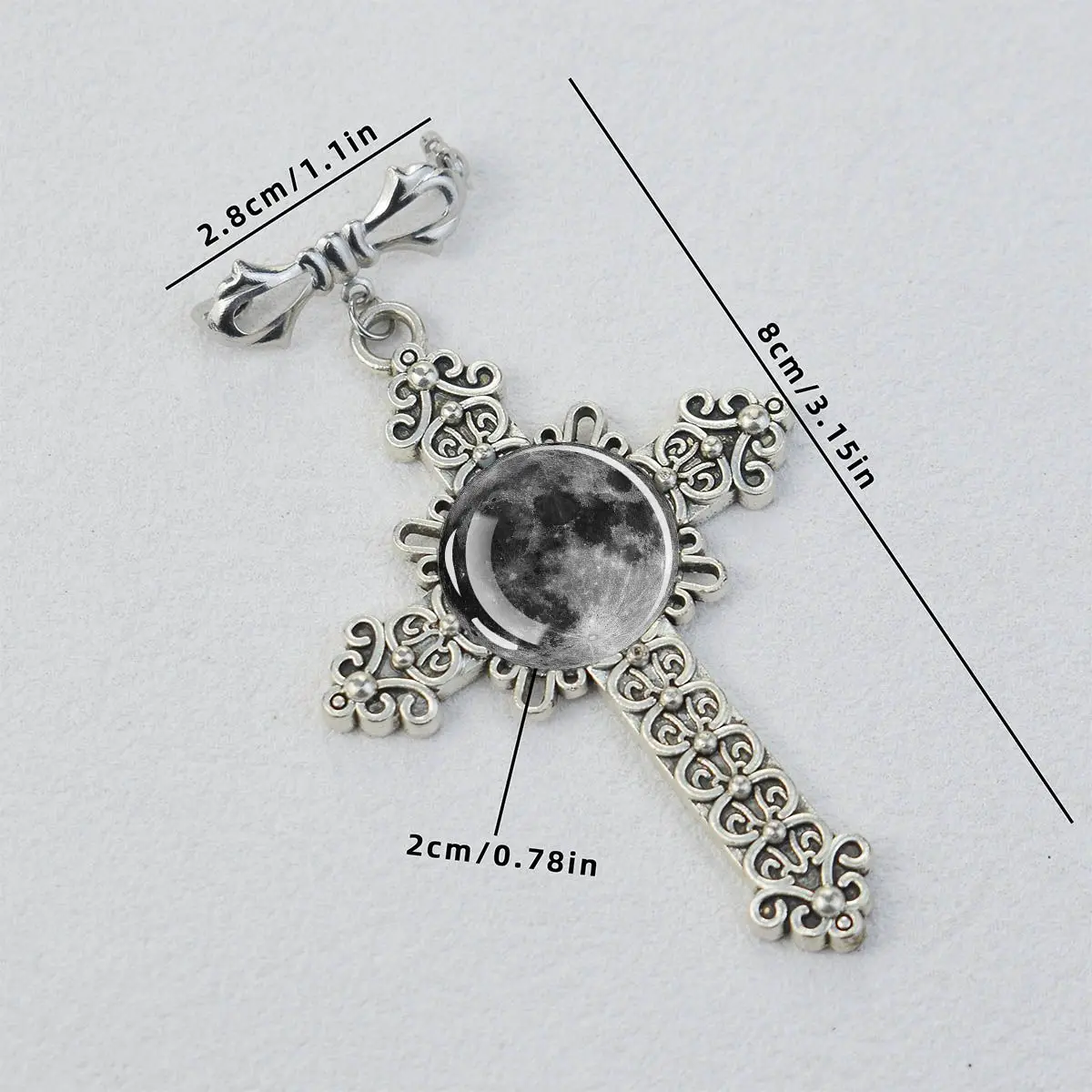 1PC Pattern of Planets in The Solar System Glass Dome Cross Bow Tie Pin Lapel Pin Birthday Jewelry Accessories Gift