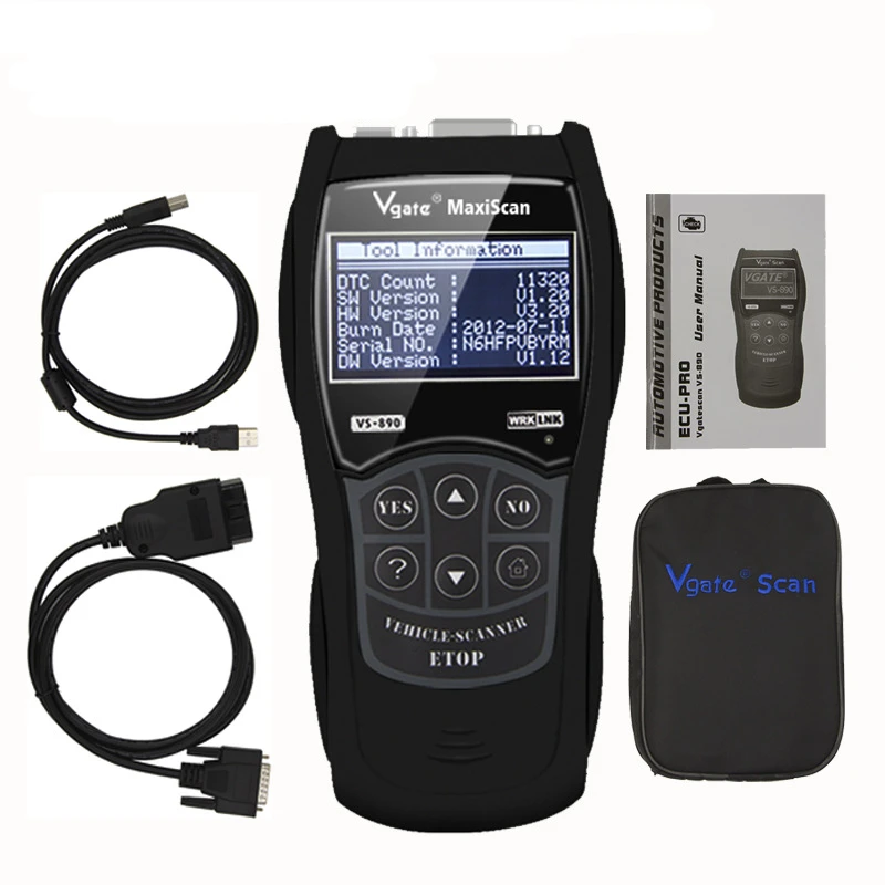 Vgate ScanTool VS890 OBD2 multi-language support Chinese car detector Maxiscan