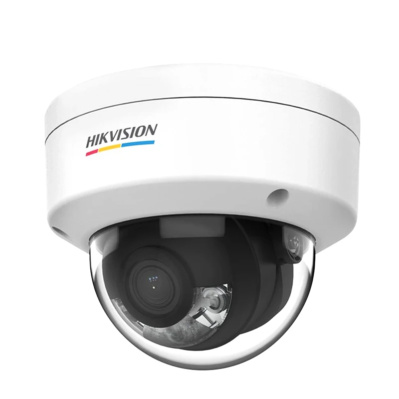 كاميرا مراقبة Hikvision4MP ColorVu كاملة الألوان للرؤية الليلية DS-2CD1147G2-L H.265 + مقاومة لتسرب الماء IP67 الصوت CCTV للمنزل في الهواء الطلق