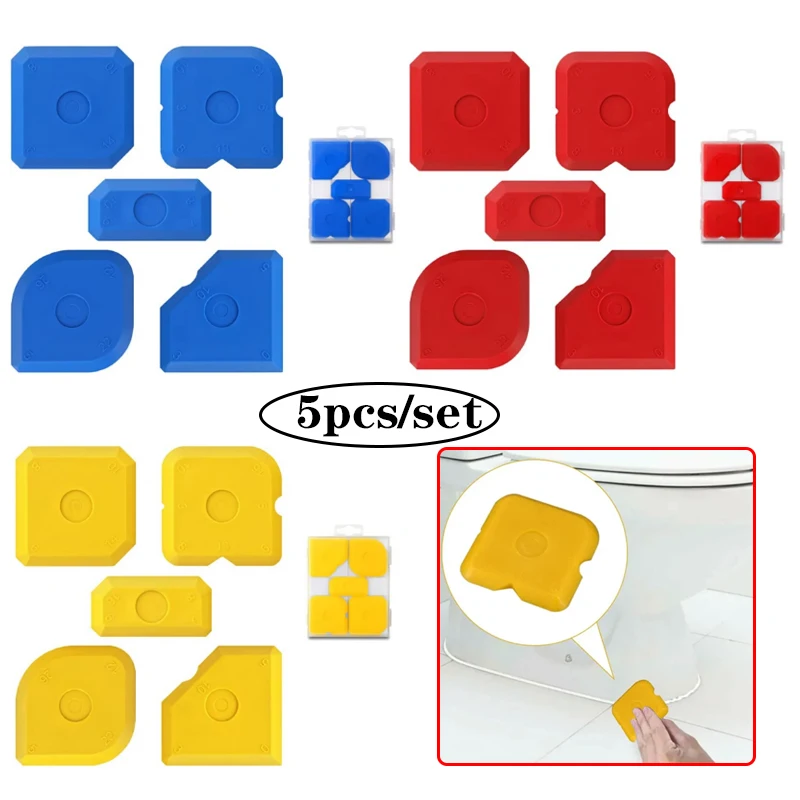 

Joint Smoother With Box 5pcs Caulking Tools Sealant Applicator Silicone Squeegee Joints Scraper For Bathroom Kitchen Sink Joint