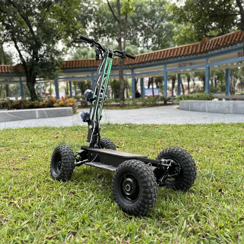 التنقل الكهربائية الليثيوم تعليق كامل الإضاءة الدراجات البخارية 4 عجلة 13 بوصة 1800 واط * 2 دراجة ثلاثية العجلات الكهربائية البضائع عربة جولف الرف