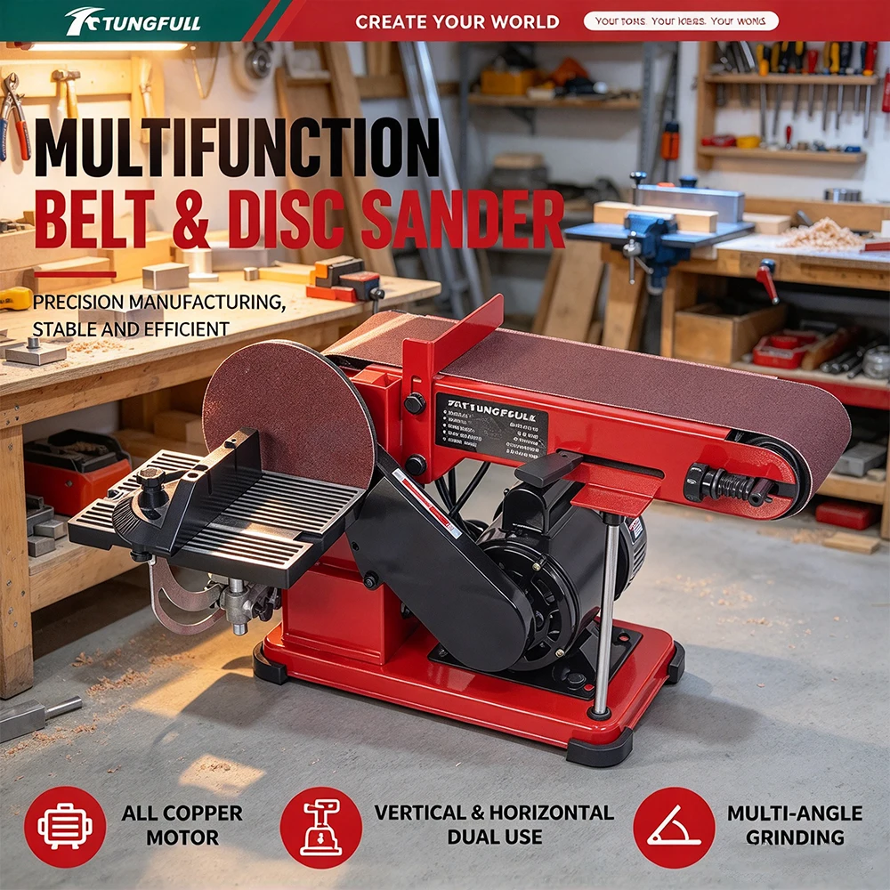 Multifunctional Polishing And Grinding Machine, Small Electric Sanding And Sharpening Machine, Desktop Sanding Machine Home DIY