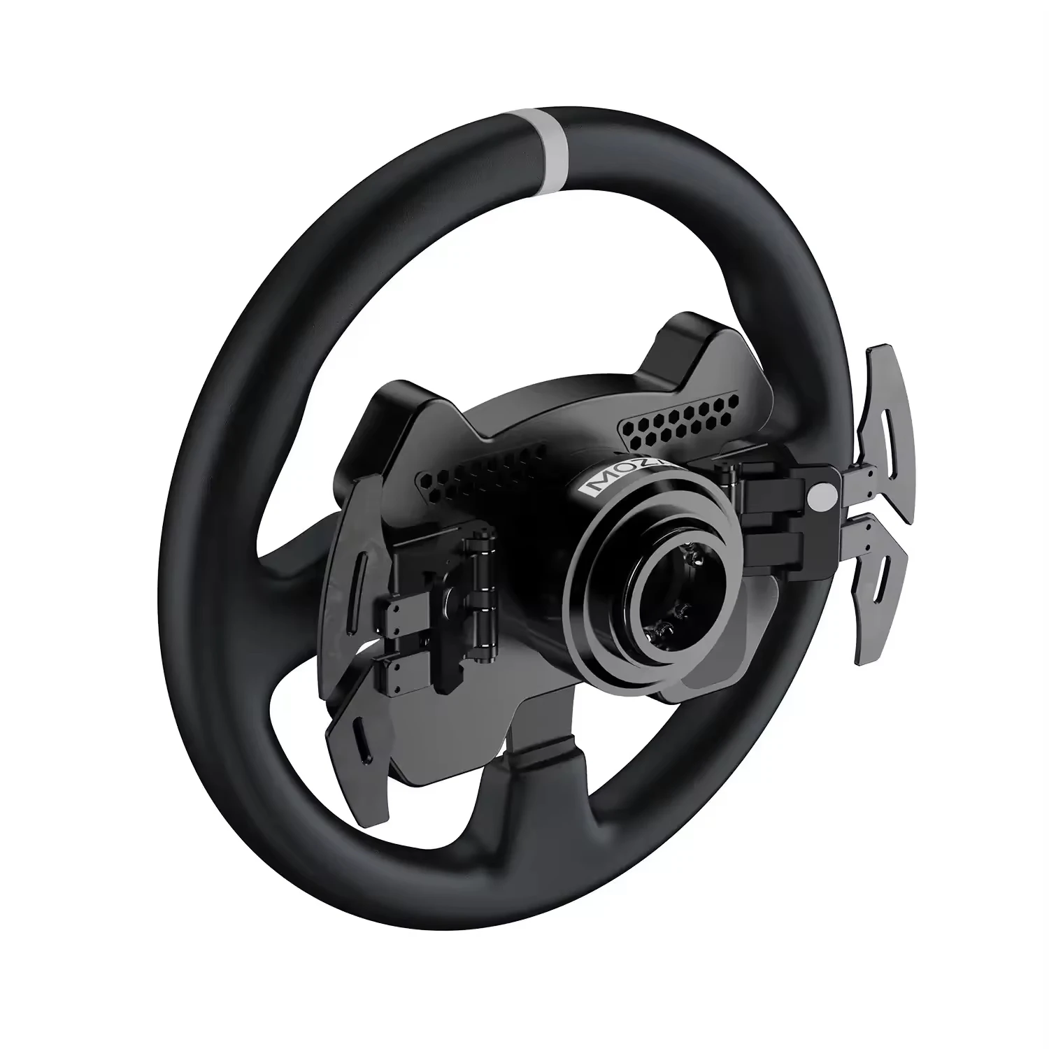 MOZA Racing CS V2P Steering Wheel 13 Inch Standard Racing Rim With Aviation Grade Aluminum Alloy Frame