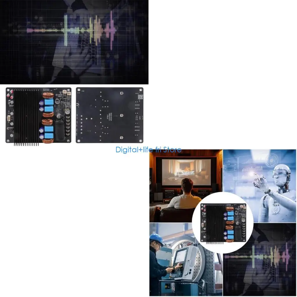 E06D Double Channel 600W Amplifiers Board with TPA3255 Chip High Efficiency Amplifiers Board