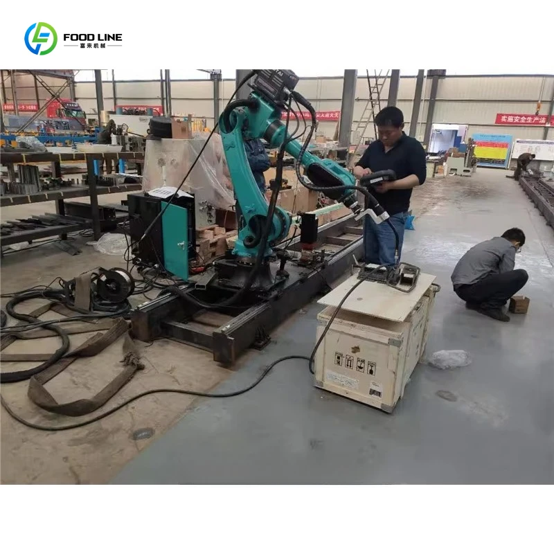 Customized Fully Automatic 6 Axis  Welding Robot With Power Source PLC Controller Hot Sale