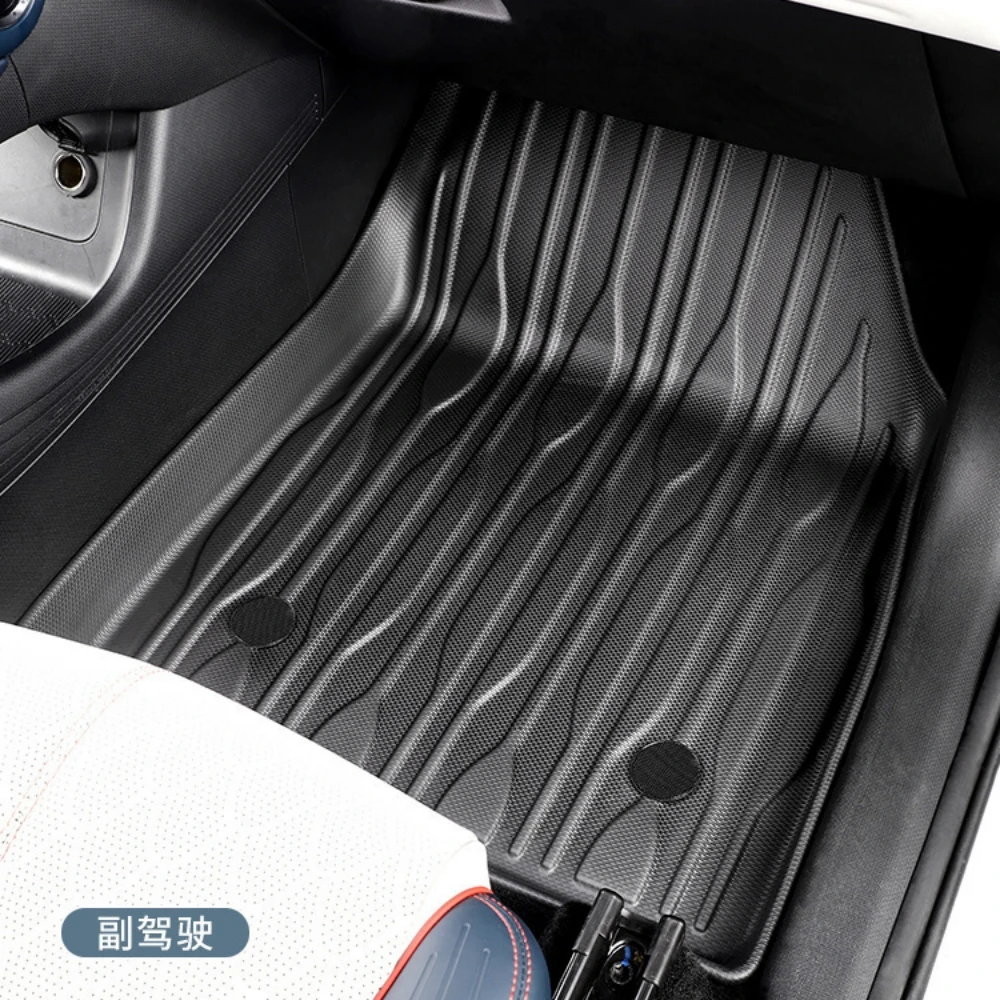 TPE-Fußmatten für BYD ATTO3 Yuan Plus RHD 2023-2025 Allwetter 3D-Kofferraummatten Rutschfeste Wasserdichte Autofußmatten – Detail 5