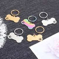 Custom Text Dog Tags Personalized Name Dog Cat ID Tag Bone Shaped Pendant Laser Engraving Address Number Customized Pets ID Tag 6