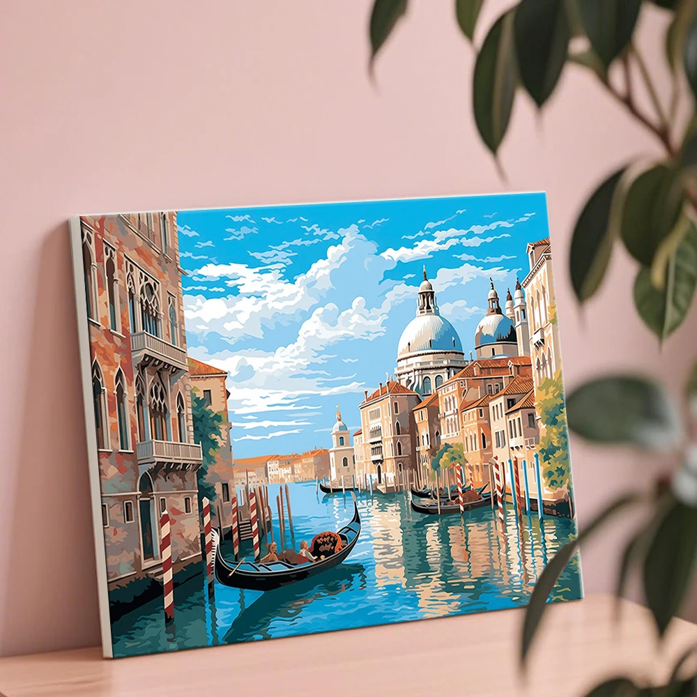 HUACAN Diy Paint By Number Ven - Resin Art On Canvas 评论和价格