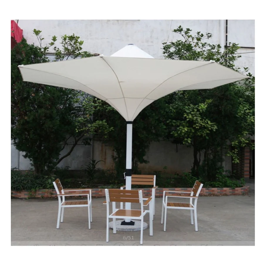 

9ft White Sturdy Beach Patio Garden Outdoor Center Pole Umbrella Patio Outdoor Design Wholesale