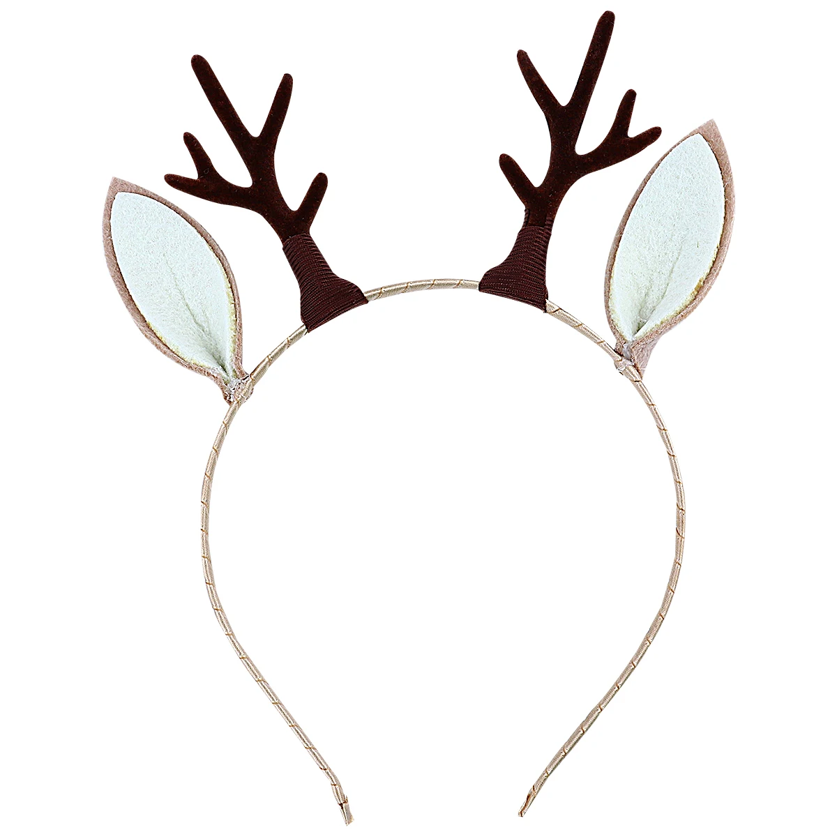 

1Pc Stylish Deer Antler Flower Headband Christmas Headdress For Proms And Festival Celebrations Lightweight And Comfortable