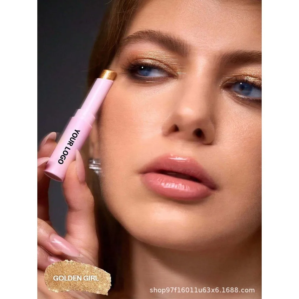Custom Logo Vegan 6 Color Ultra Glow Jelly Highlighter Stick Waterproof Contour Stick Multi-Use Makeup Pearlescent Contour Pen