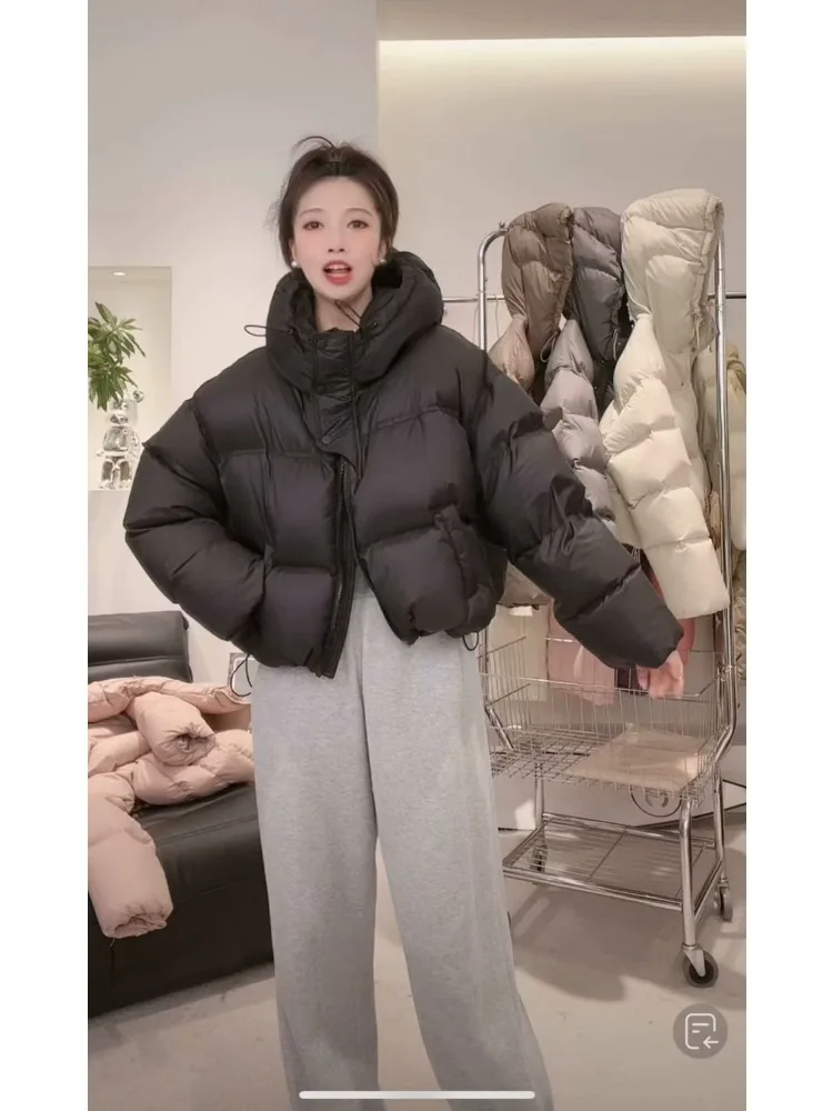 سترة مبطنة بالقطن للنساء ، سترة بقلنسوة ، البخاخ الدافئ السميك ، معطف مرقع ، جديد ، شتاء ، 2023 #4