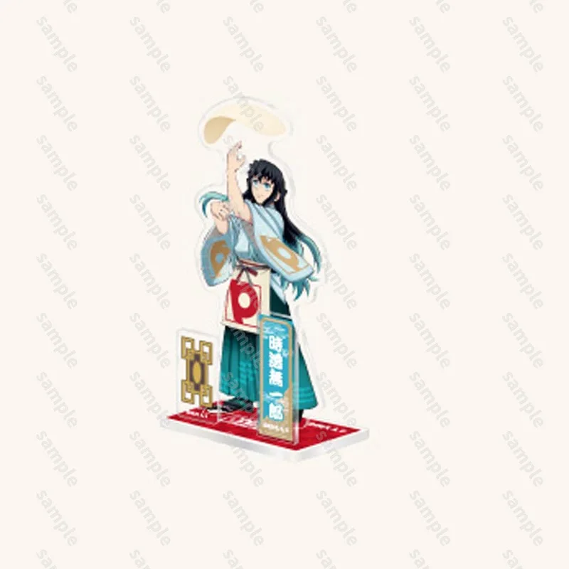 Demon killer periféricos de anime japonês versão pizza suporte acrílico ornamentos de mesa colecionáveis presente de aniversário criativo para amigo