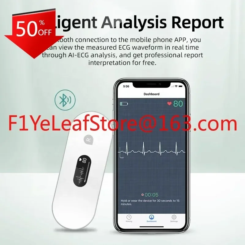 Hot salesHolter Wearable ECG/EKG Monitor with AI Analysis LEPU 24 Hour ECG/EKG