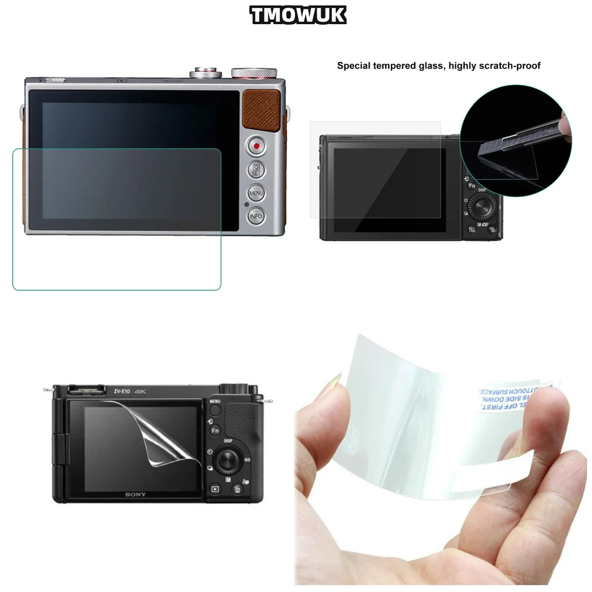 

For RX100 RX100IV RX100VII A9 A9II Tempered Glass Screen Protector LCD Protective Film 9H Hardness Anti-Scratch Clear