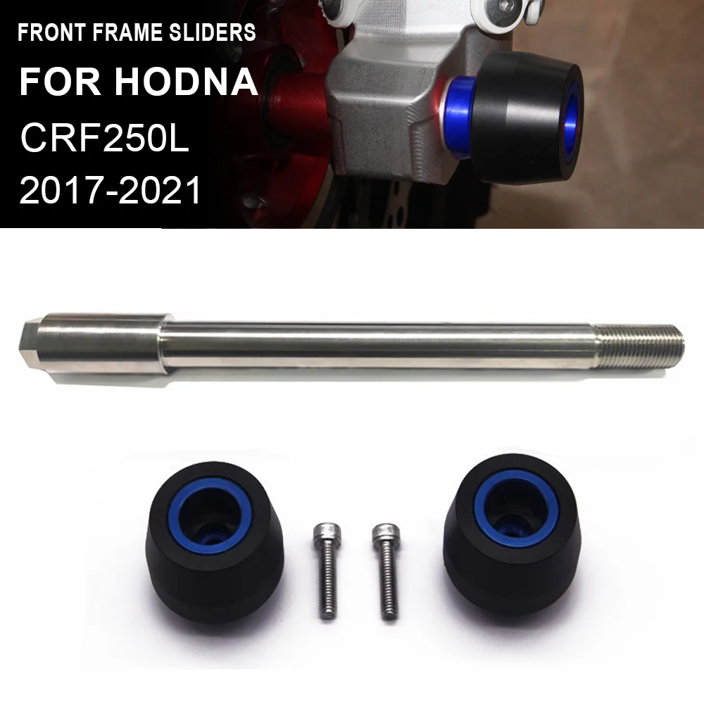 

CRF 250L Motorcycle Front Wheel Fork Axle Sliders Cap Crash Wheel Falling Protector For Honda CRF250L 2017 2018 2019 2020 2021