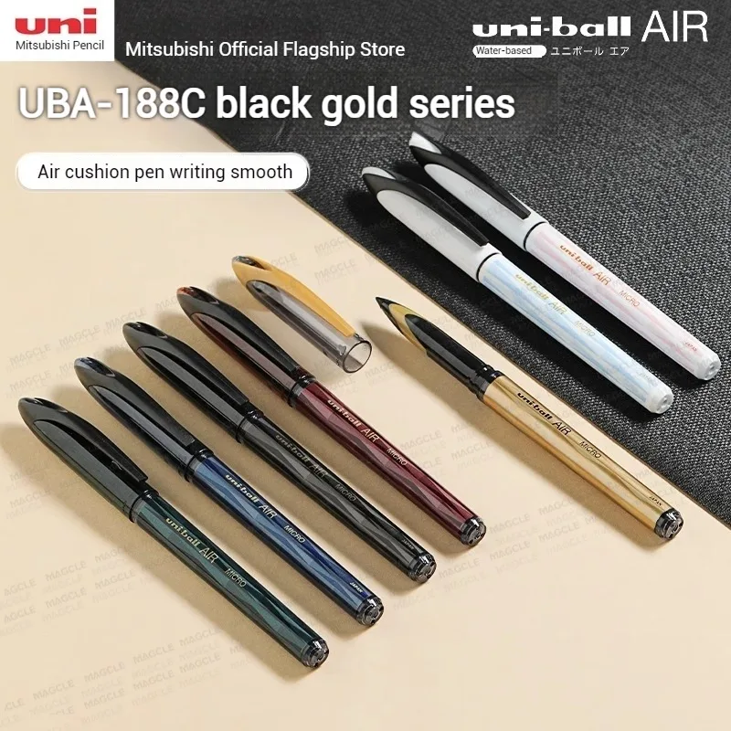 Japan Uni-ball AIR UBA-188 Straight Liquid Gel Pen 0.5mm Ink Control Signature Canetas School Office Stationery Supplies